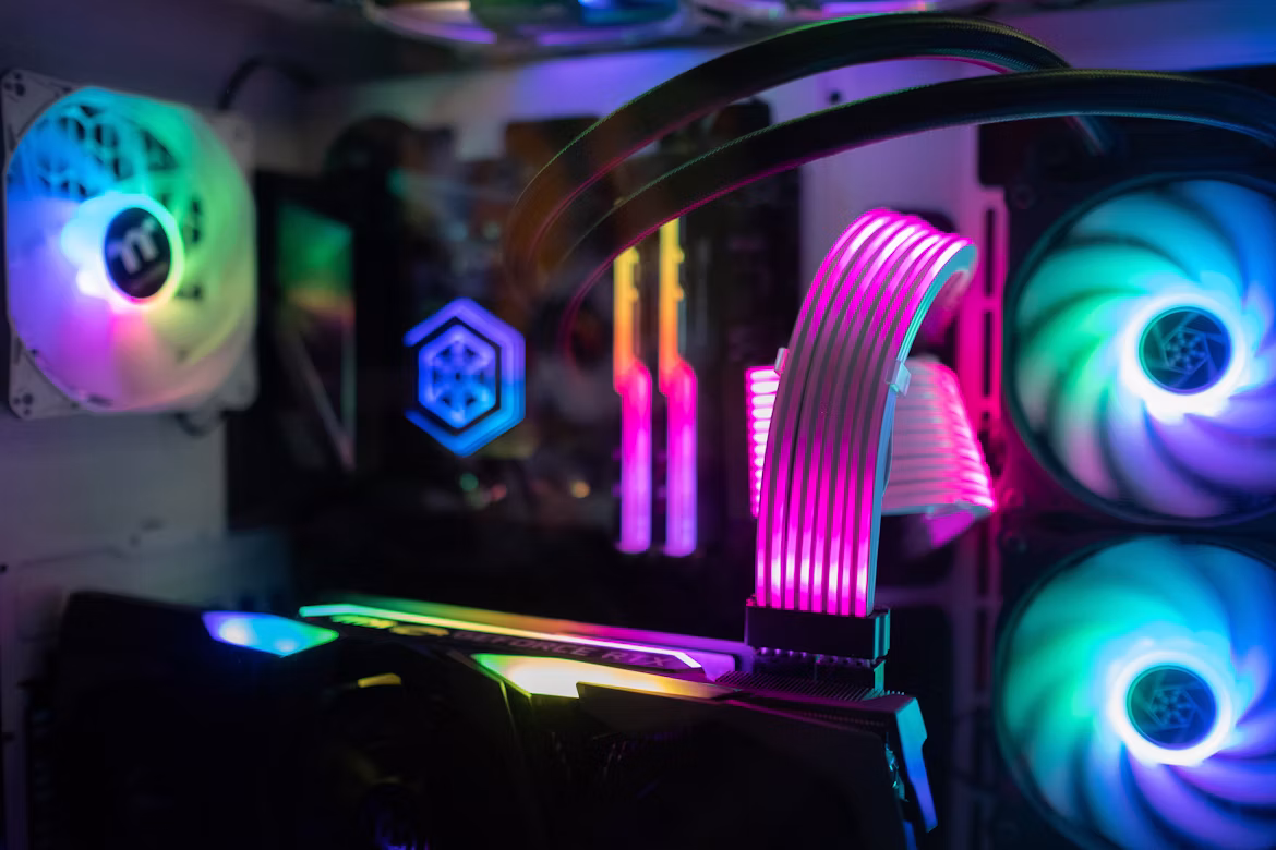 Interior de una computadora ensamblada